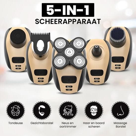 5-in-1 Herrenrasierer – Glatte Rasur ohne Hautirritation & mit multifunktionalem Zubehör - sellene.de