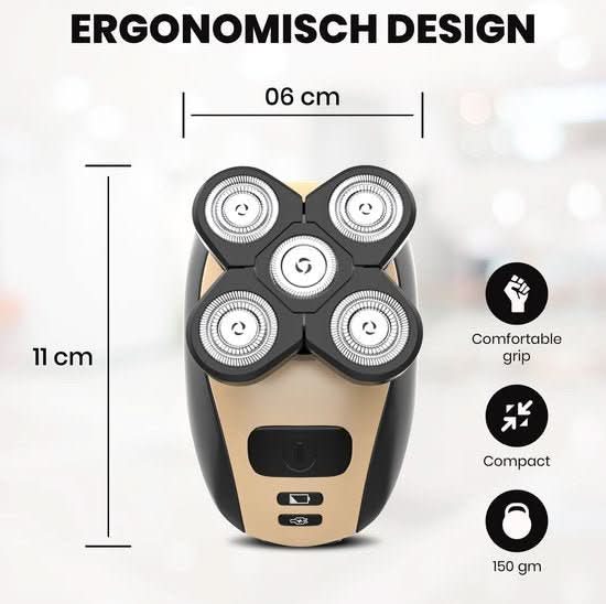 5-in-1 Herrenrasierer – Glatte Rasur ohne Hautirritation & mit multifunktionalem Zubehör - sellene.de
