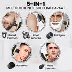 5-in-1 Herrenrasierer – Glatte Rasur ohne Hautirritation & mit multifunktionalem Zubehör - sellene.de