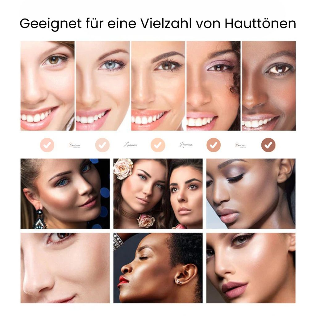 Foundation für reife und trockene Haut | Farbwechselnde Foundation | Lumina - sellene.de