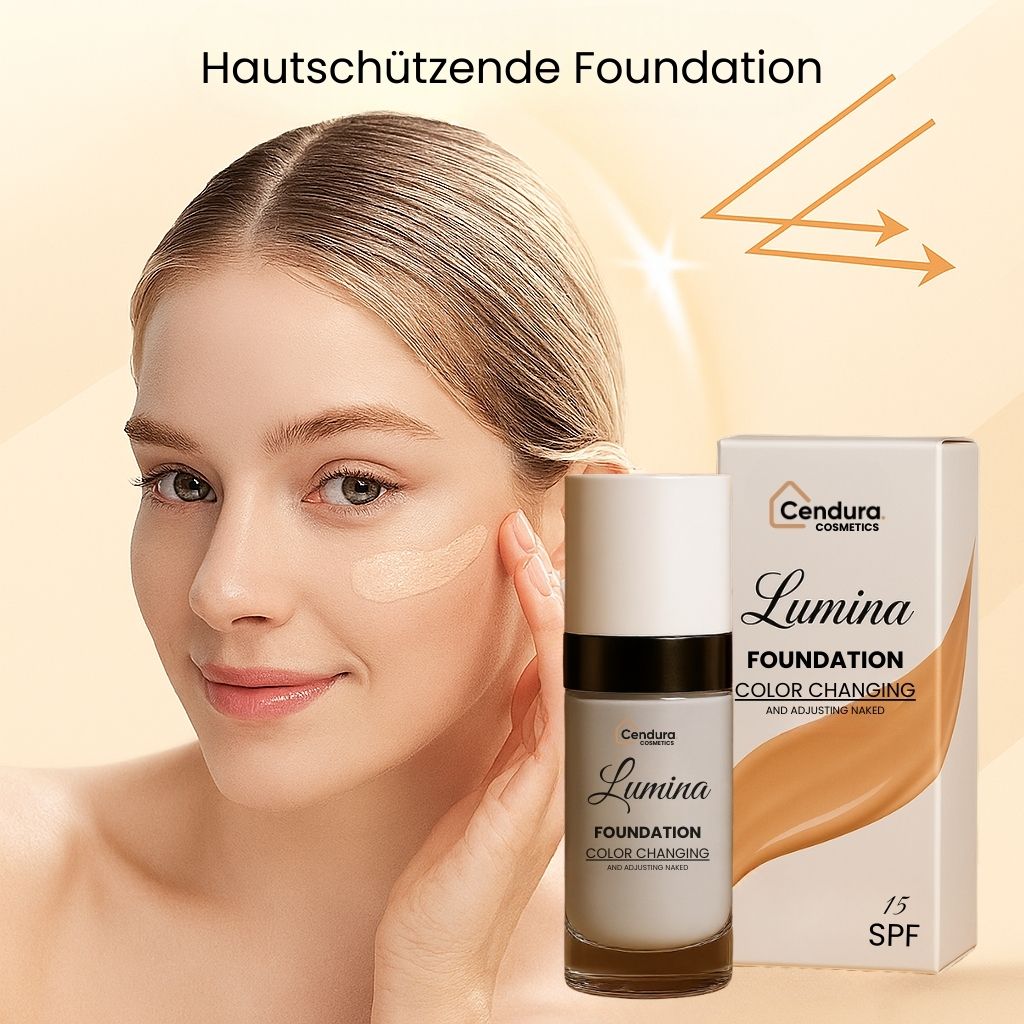 Foundation für reife und trockene Haut | Farbwechselnde Foundation | Lumina - sellene.de
