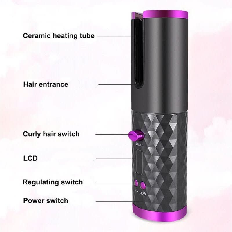 Wireless Curl Styler – Kabelloser Lockenstab für unterwegs & schonendes Styling - sellene.de