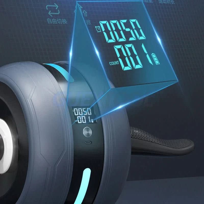 CorePro – Bauchmuskelrad mit Rückprall & Zählfunktion für effektives Core-Training - sellene.de