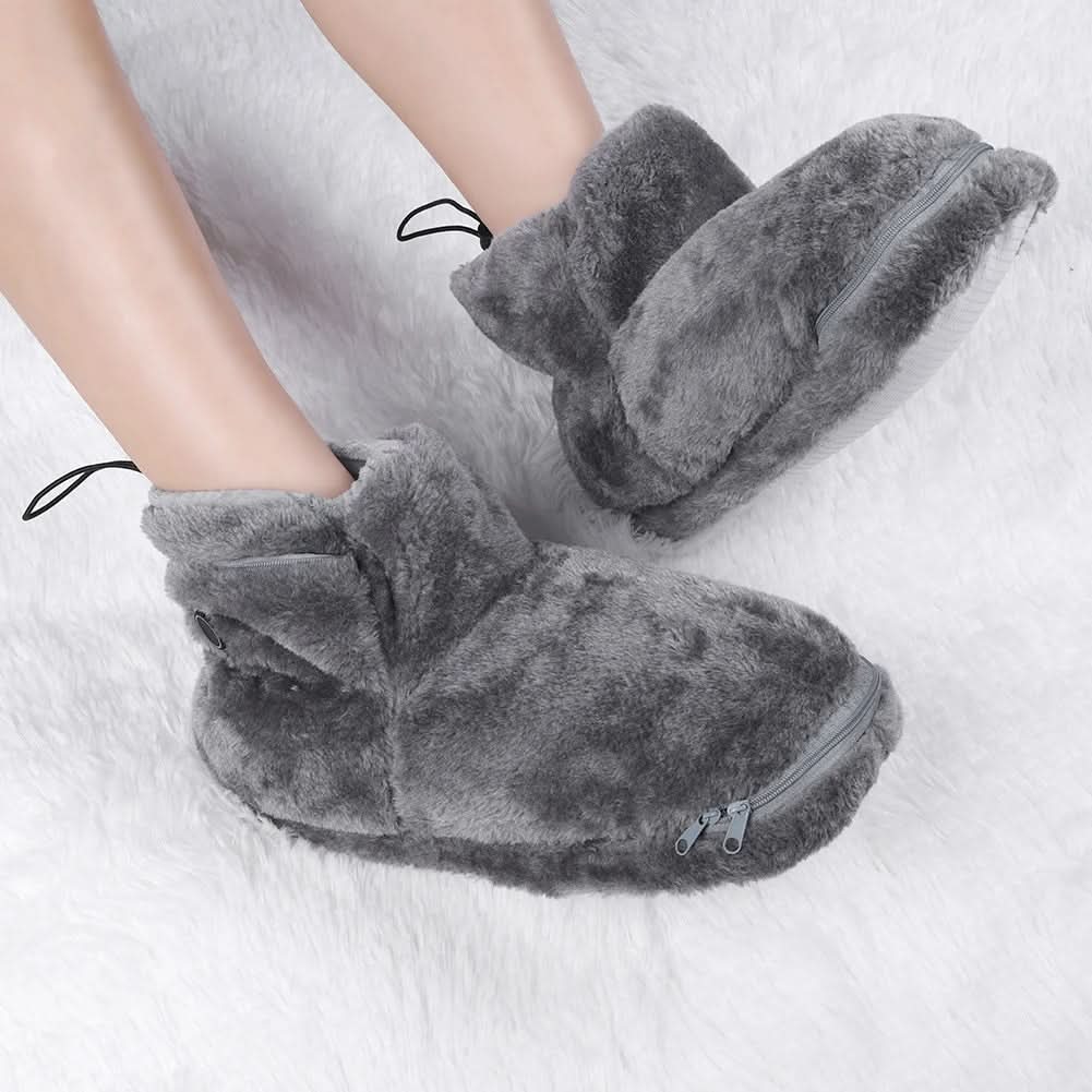 Dreamstep USB-Heizpantoffeln – Kuschelige Hausschuhe mit Wärmefunktion für kalte Wintertage - sellene.de