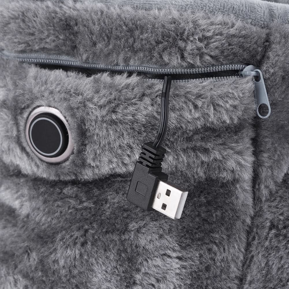 Dreamstep USB-Heizpantoffeln – Kuschelige Hausschuhe mit Wärmefunktion für kalte Wintertage - sellene.de