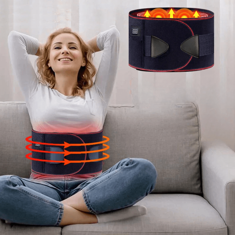 Ergonomic Heating Belt – Rückenwärmegürtel mit 3 Heizstufen & Lendenstütze - sellene.de