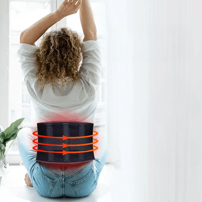 Ergonomic Heating Belt – Rückenwärmegürtel mit 3 Heizstufen & Lendenstütze - sellene.de