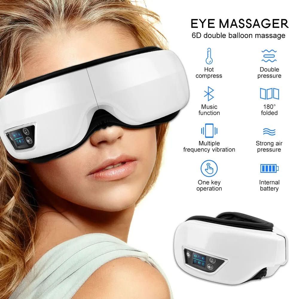 Eyeglow Smart 6D – Augenmassagegerät mit Luftdruck & Wärmefunktion - sellene.de