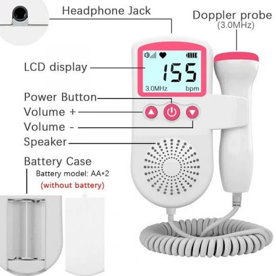 MamiBeat – Kompaktes Babyherz-Messgerät mit digitalem Display für präzise Kontrolle - sellene.de