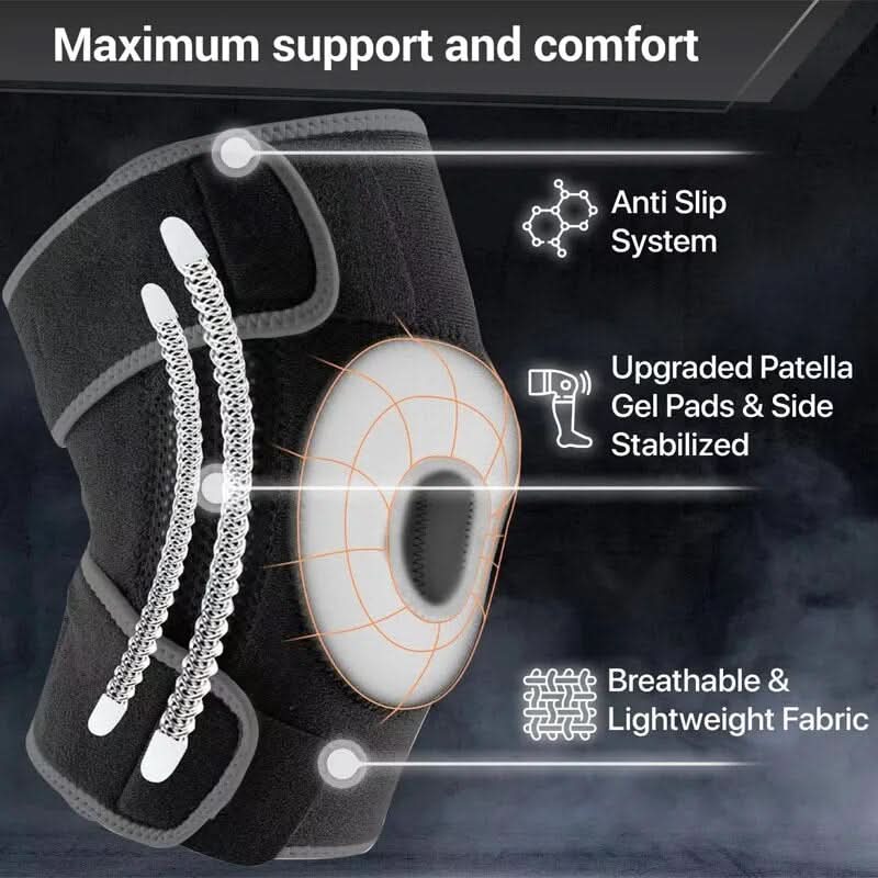 FlexiKnee Brace – Verstellbare Knieschiene mit Federunterstützung für Übergrößen - sellene.de