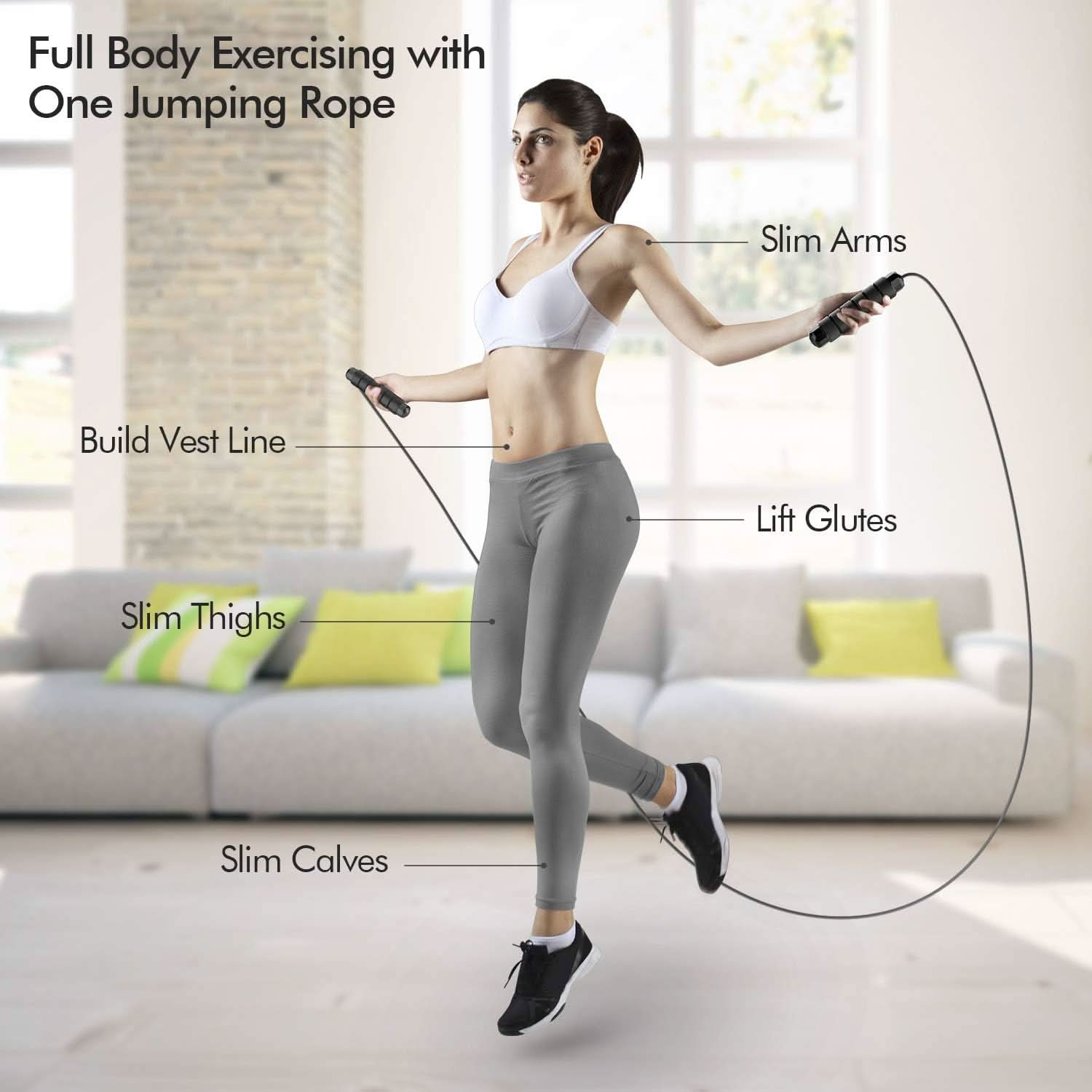 FlexiJump – Verstellbares Springseil für Cardio & Koordinationstraining - sellene.de