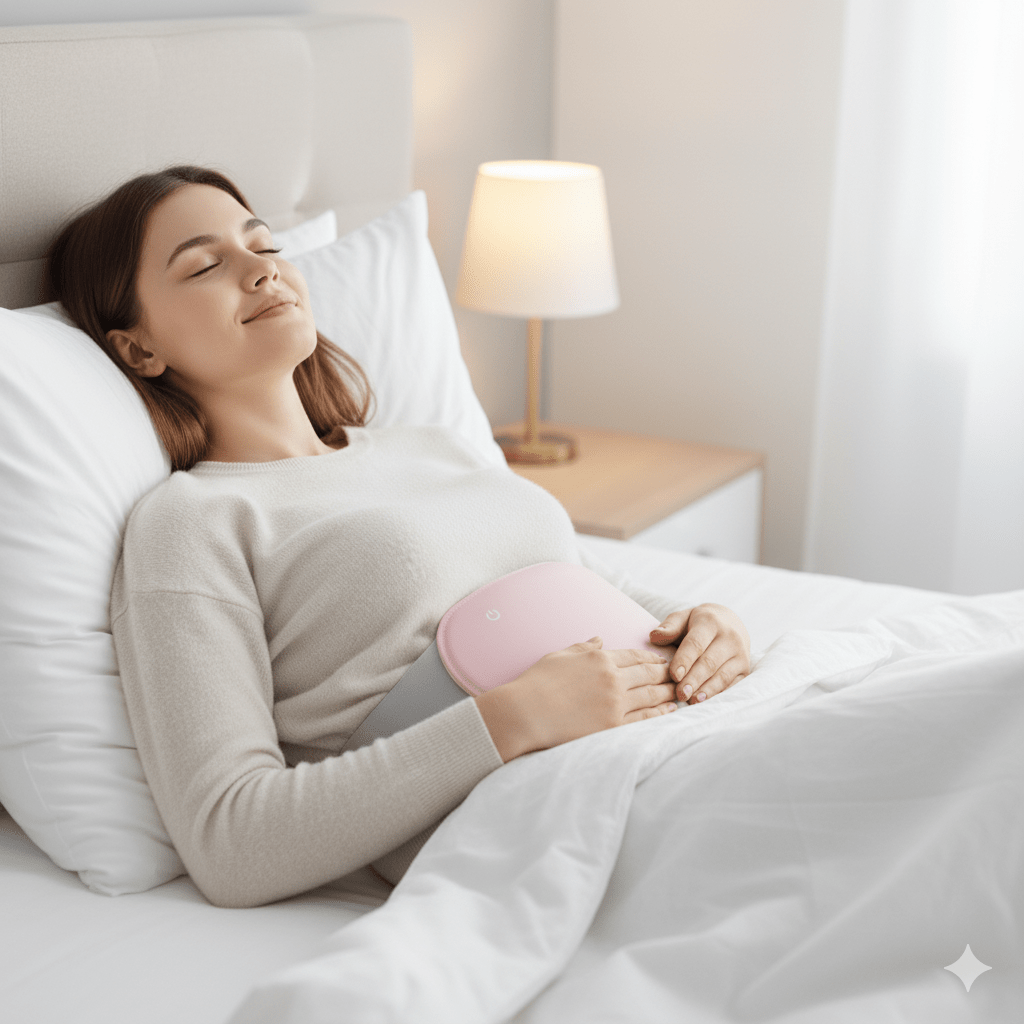 Relaxheat – Elektrische Bauchheizung mit Wärme- & Vibrationsfunktion zur Schmerzlinderung - sellene.de