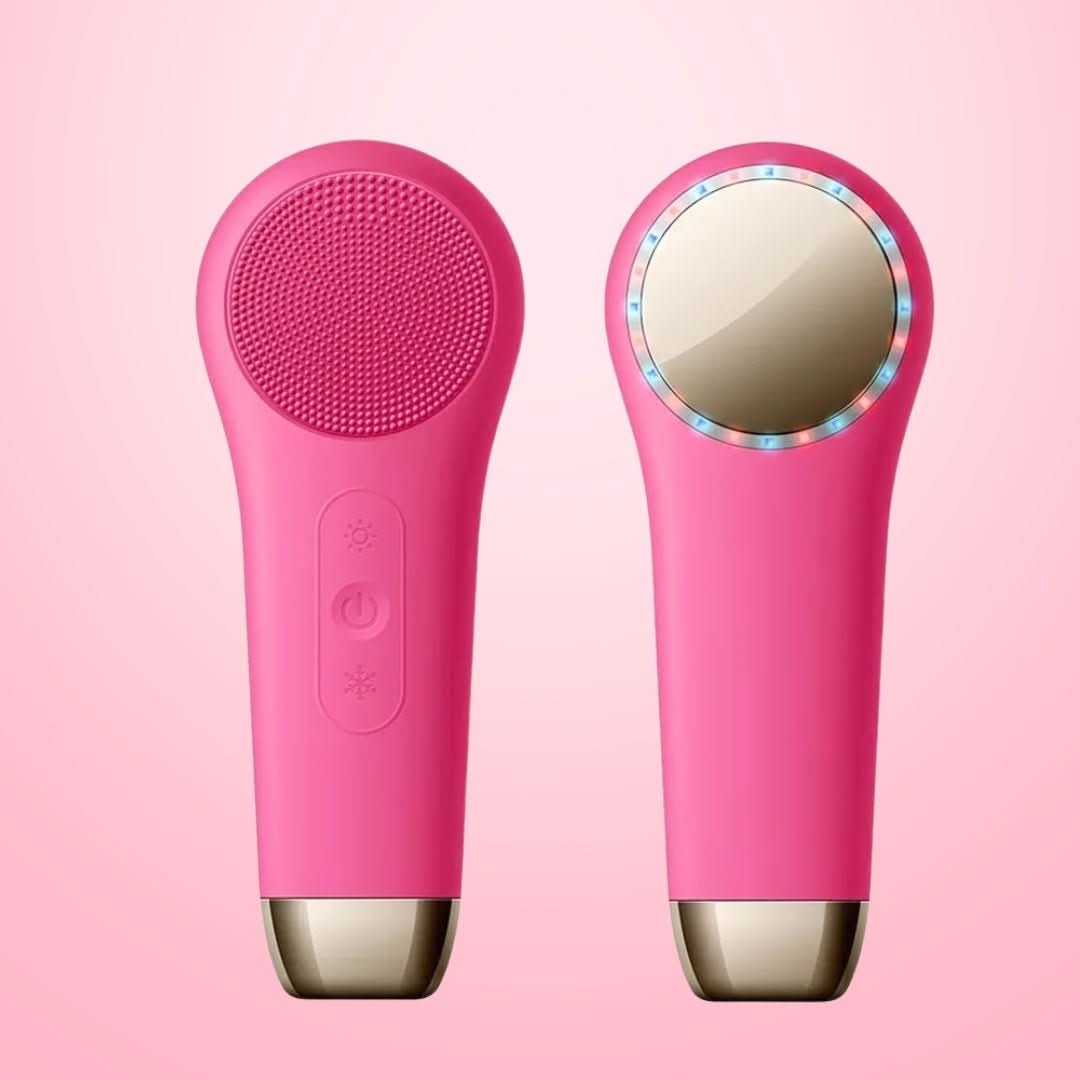 Glühesce – 3-in-1 Gesichtsbürste mit LED, Wärmefunktion & Schallreinigung - sellene.de