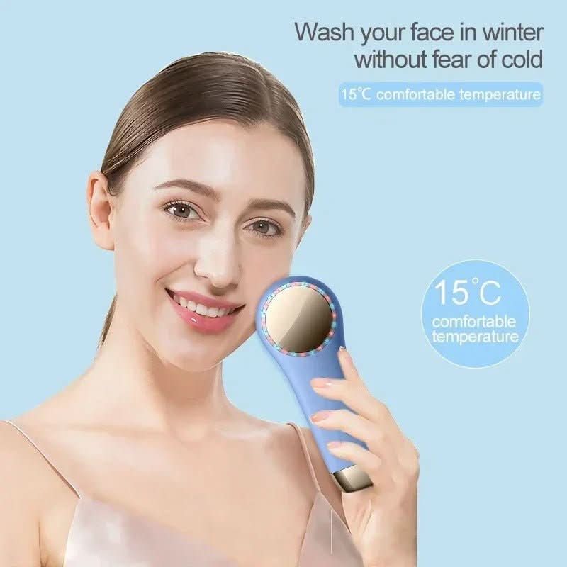 Glühesce – 3-in-1 Gesichtsbürste mit LED, Wärmefunktion & Schallreinigung - sellene.de