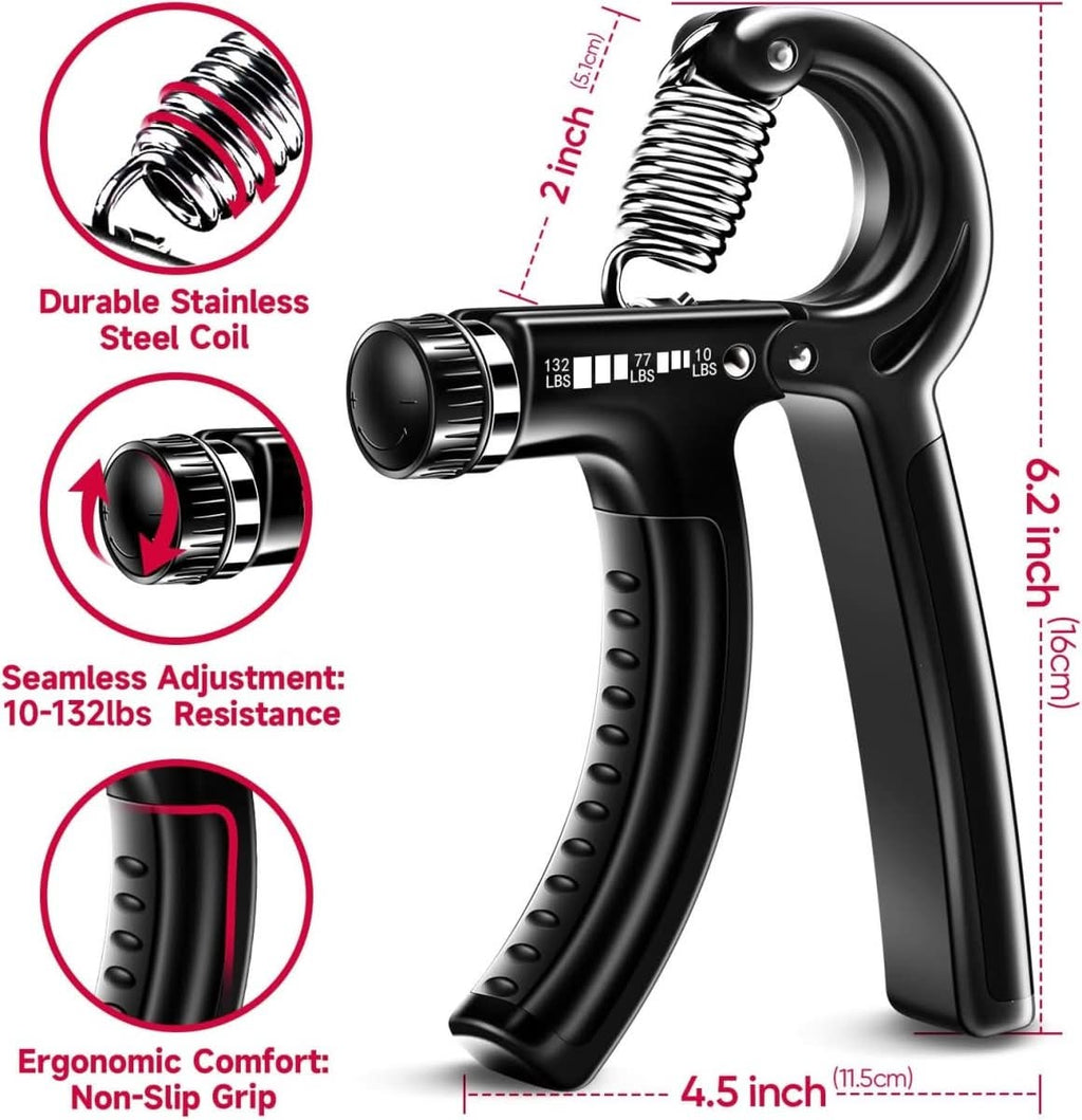 Gripmaster – Verstellbares Handverstärker-Set für Griffkraft & Unterarmtraining - sellene.de