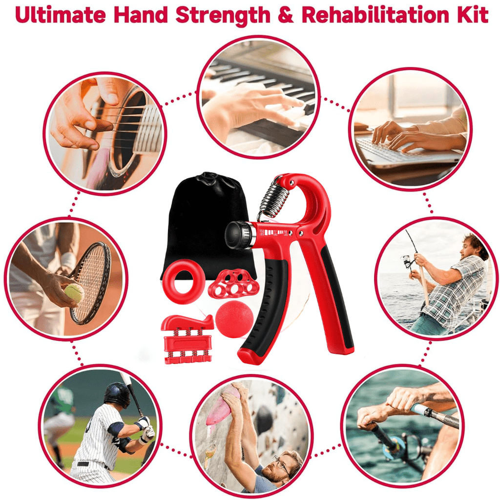 Gripmaster – Verstellbares Handverstärker-Set für Griffkraft & Unterarmtraining - sellene.de