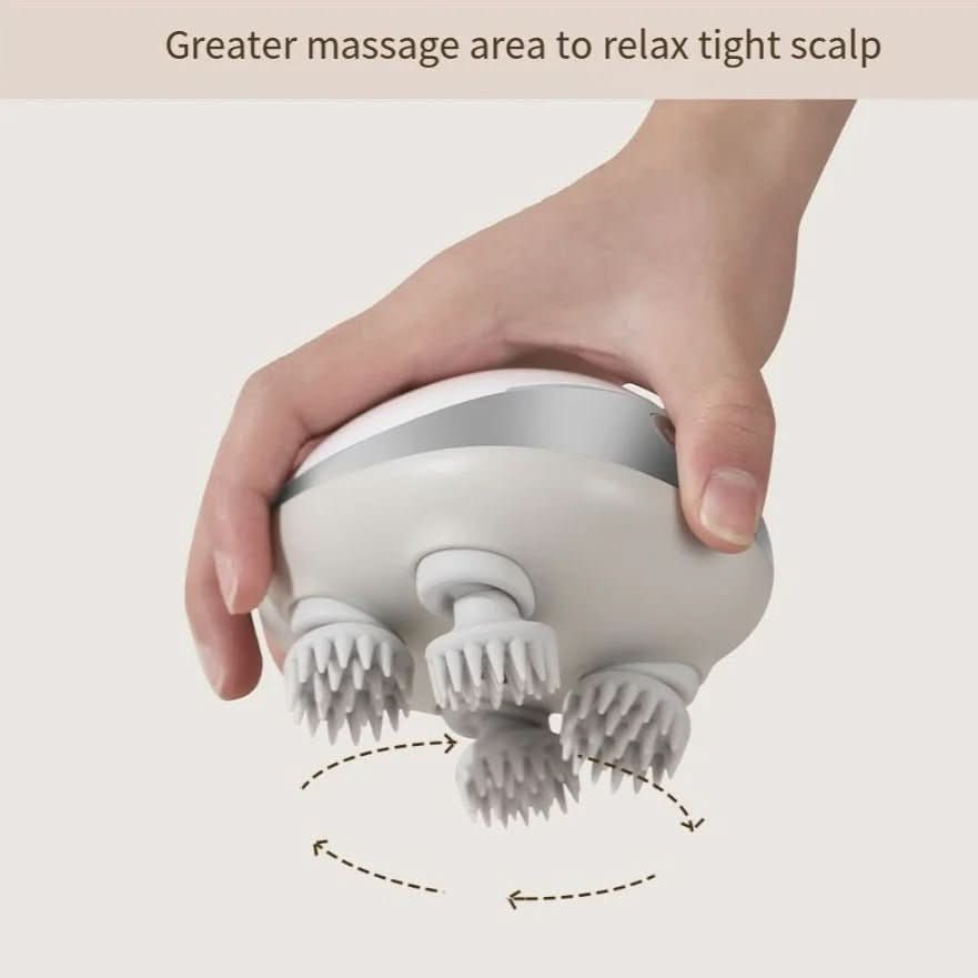 Kopfhaut Glückseligkeit – 4D Massagegerät mit Rotlicht & IPX8 Wasserschutz - sellene.de