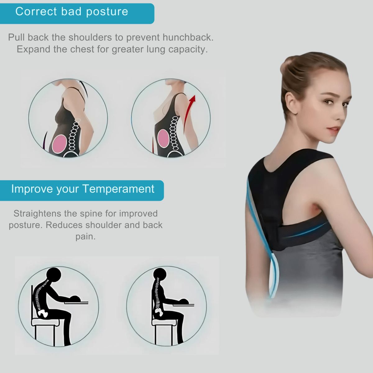 SPINEALIGN CORRECTOR – Haltungskorrektor für mehr Komfort & Unterstützung - sellene.de