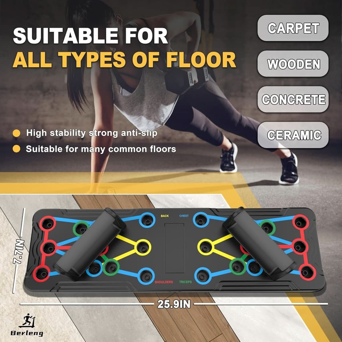 PowerFlex – Trainingsboard für gezielten Muskelaufbau von Brust & Schultern - sellene.de