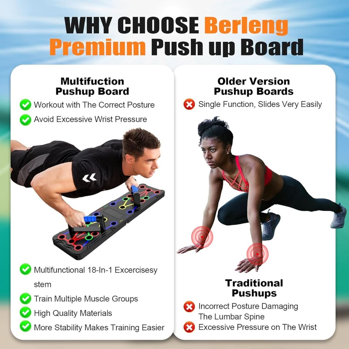 PowerFlex – Trainingsboard für gezielten Muskelaufbau von Brust & Schultern - sellene.de