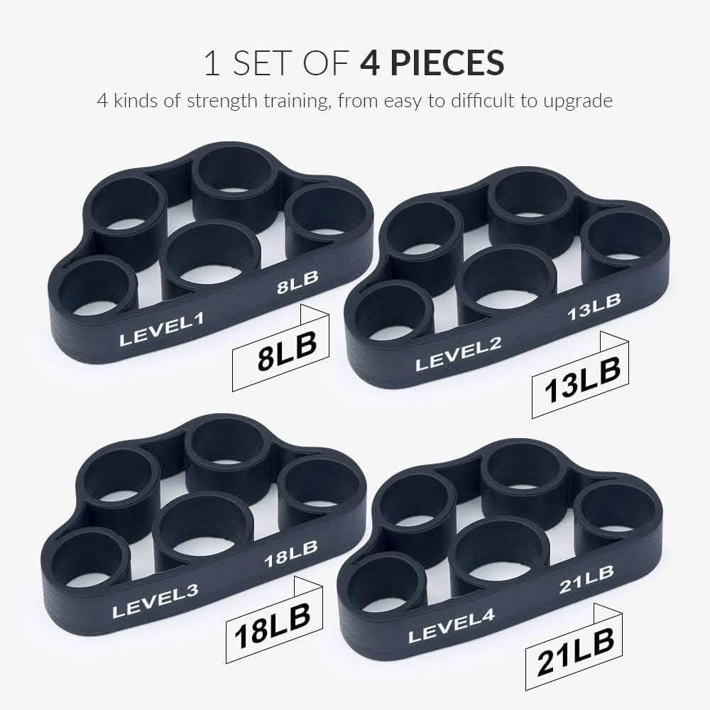 PowerGrip – 4-teiliges Handtrainer-Set zur Stärkung von Griff & Unterarm - sellene.de