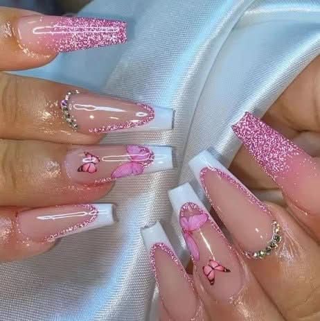 Presson Chic – 24 Rosa Kunstnägel mit Kleber für schnellen Salonlook - sellene.de