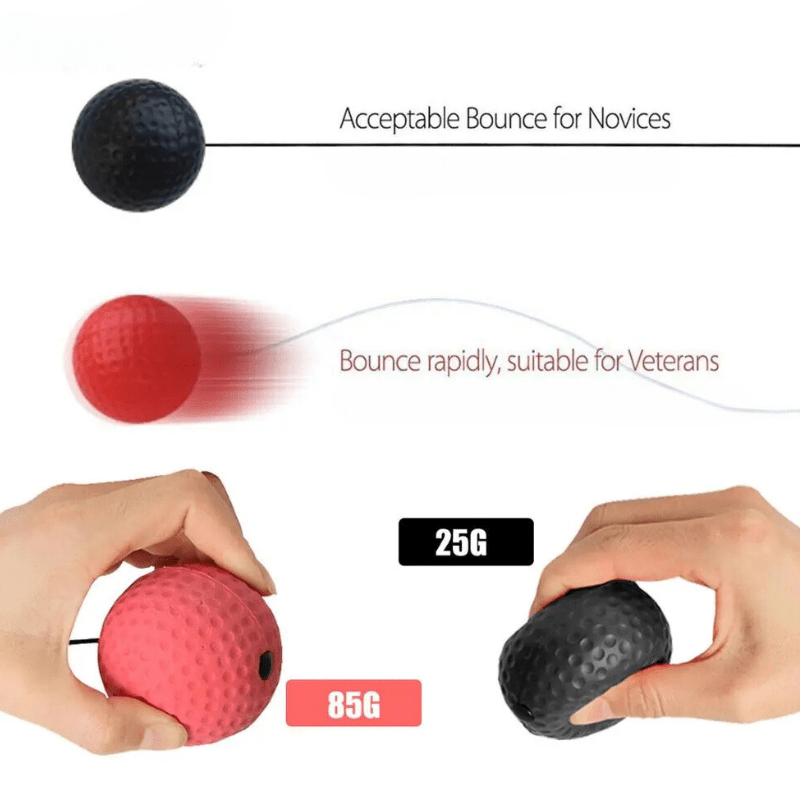 PunchPro – Reflexball für Boxtraining & Reaktionsverbesserung mit 2 Trainingsbällen - sellene.de