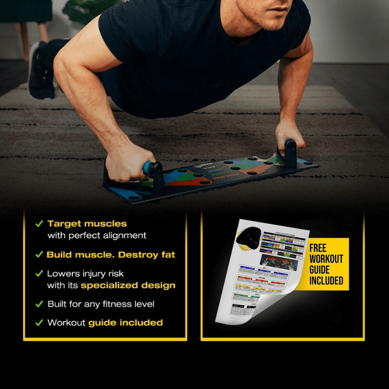 QuadroPress – Ergonomische Push-up-Maschine für gelenkschonendes Oberkörpertraining - sellene.de
