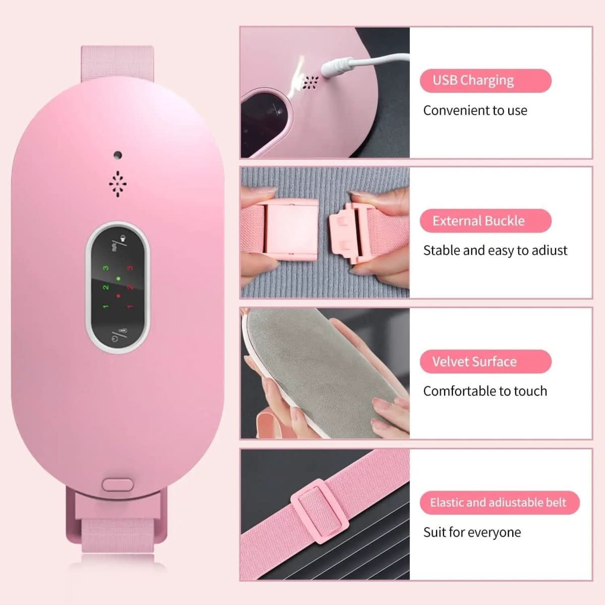 Relaxease – Tragbares Massage- & Heizkissen zur Linderung von Krämpfen & Schmerzen - sellene.de