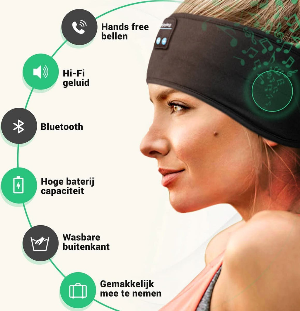 Sleepwave Bluetooth Schlafband – Musik-Schlafhilfe für erholsamen Schlaf & Entspannung - sellene.de