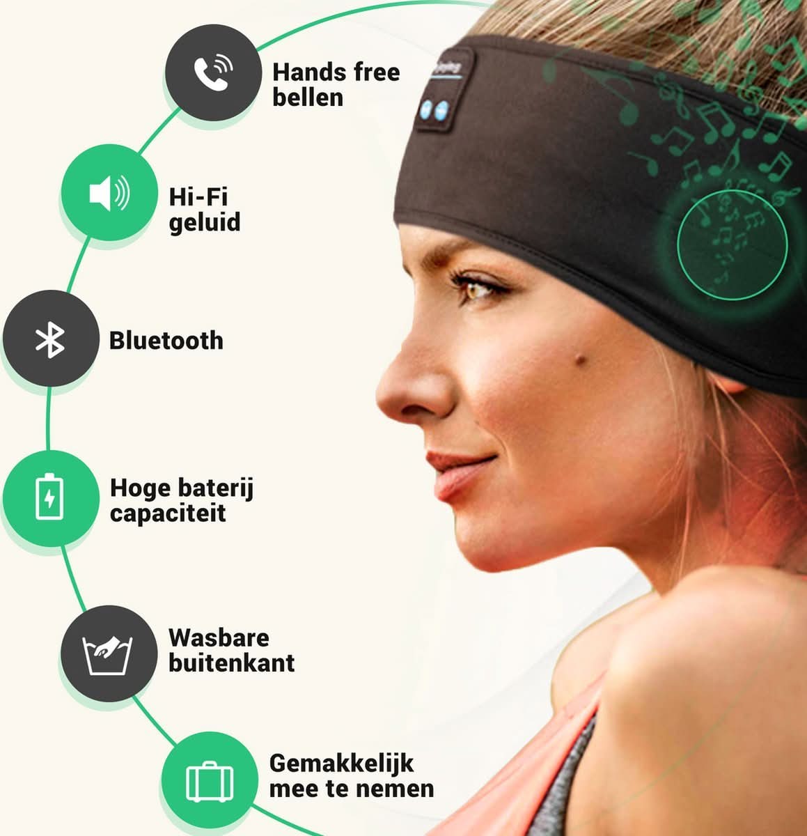 Sleepwave Bluetooth Schlafband – Musik-Schlafhilfe für erholsamen Schlaf & Entspannung - sellene.de