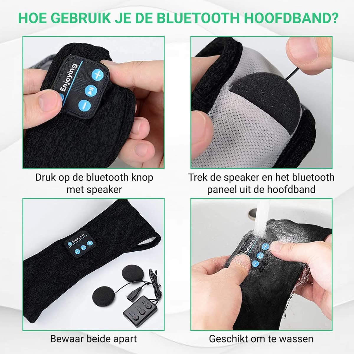 Sleepwave Bluetooth Schlafband – Musik-Schlafhilfe für erholsamen Schlaf & Entspannung - sellene.de
