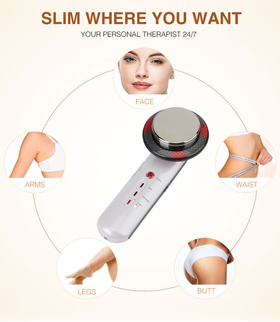 SlimShape – 3-in-1 Cellulite- & Fettbrenner mit EMS, Ultraschall & Infrarotlicht - sellene.de
