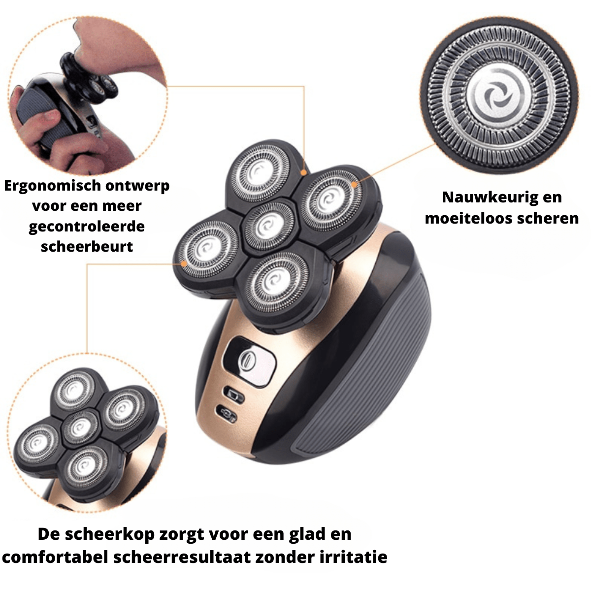 SmoothTrim – 5-in-1 Rasierer mit flexiblem Scherkopf & Zubehör - sellene.de