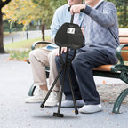 STROLLEZ – Faltbarer Gehstock mit integriertem Sitz für Reisen und Outdoor-Komfort - sellene.de
