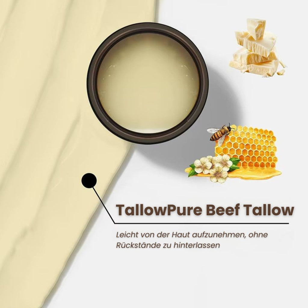 Beef Tallow Creme | Creme für natürliche Hautpflege | Feuchtigkeitscreme für Gesicht und Körper | TallowPure - sellene.de