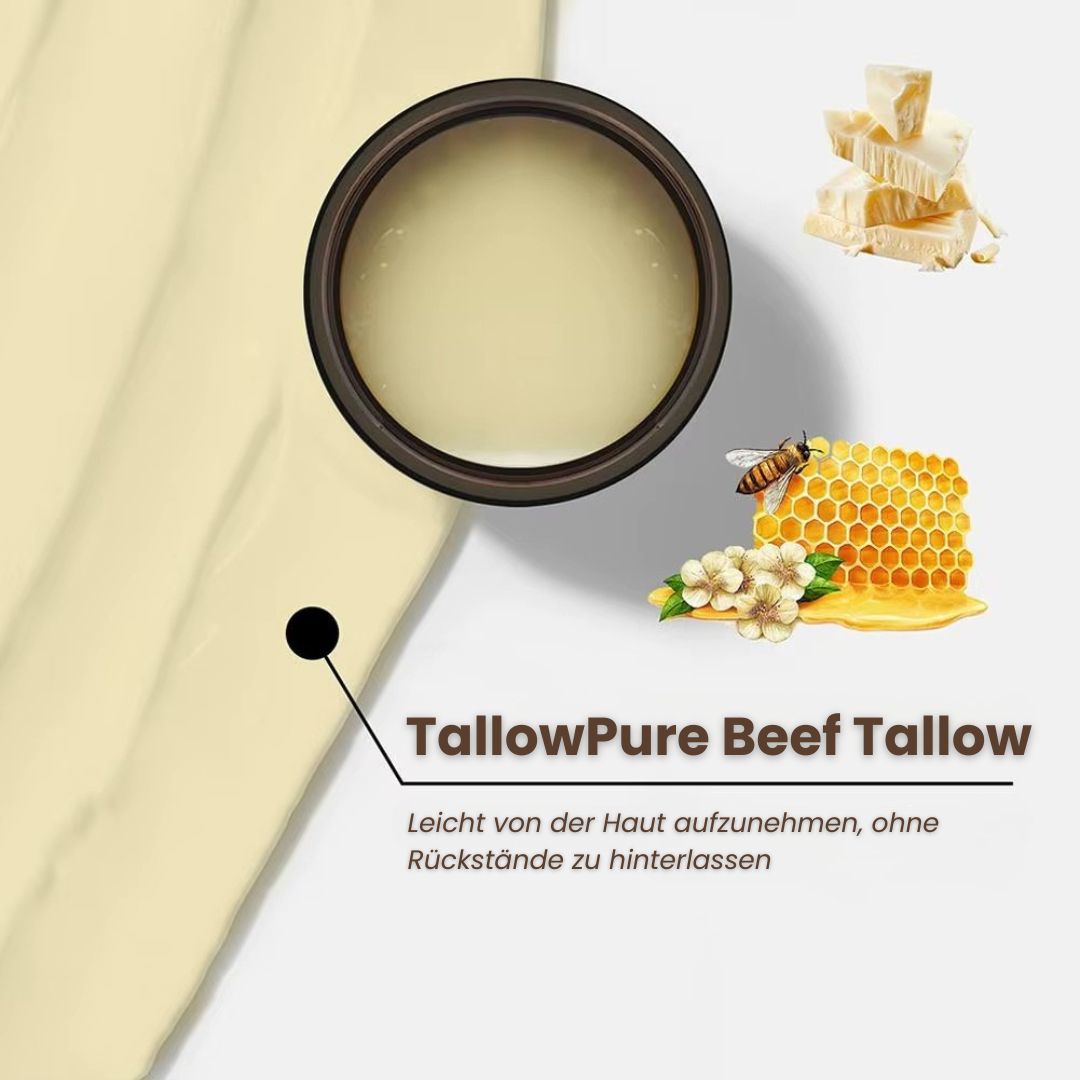 Beef Tallow Creme | Creme für natürliche Hautpflege | Feuchtigkeitscreme für Gesicht und Körper | TallowPure - sellene.de