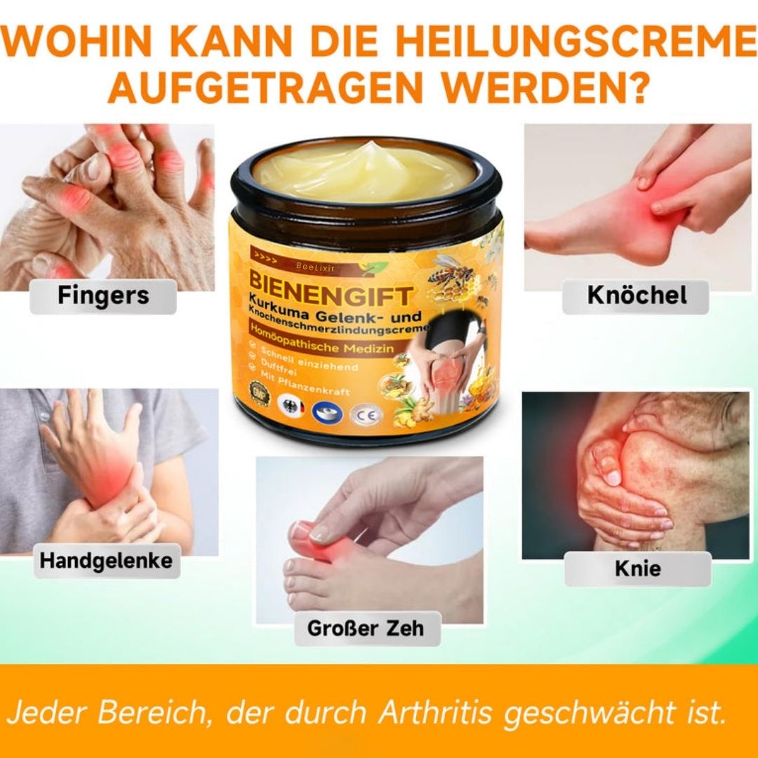 Bienengiftcreme | Salbe mit Bienengift, Hyaluron & Kollagen | BeeLixir - sellene.de