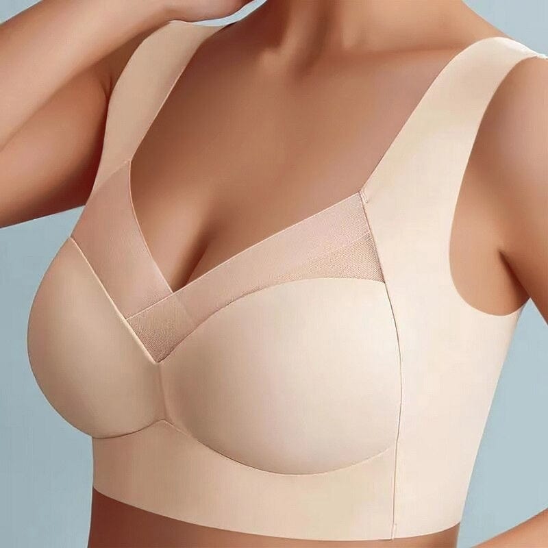 BH ohne Bügel | Bequemer Nahtloser Push Up BH | Komfina - sellene.de