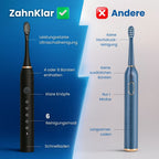 Elektrische Zahnbürste mit 6 Reinigungsmodi | Ultraschall Zahnbürste für Erwachsene & Kinder | ZahnKlar - sellene.de