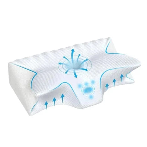 Nackenkissen | Orthopädisches Kissen für Seitenschläfer, Bauchschläfer & Rückenschläfer | ErgoDream - sellene.de