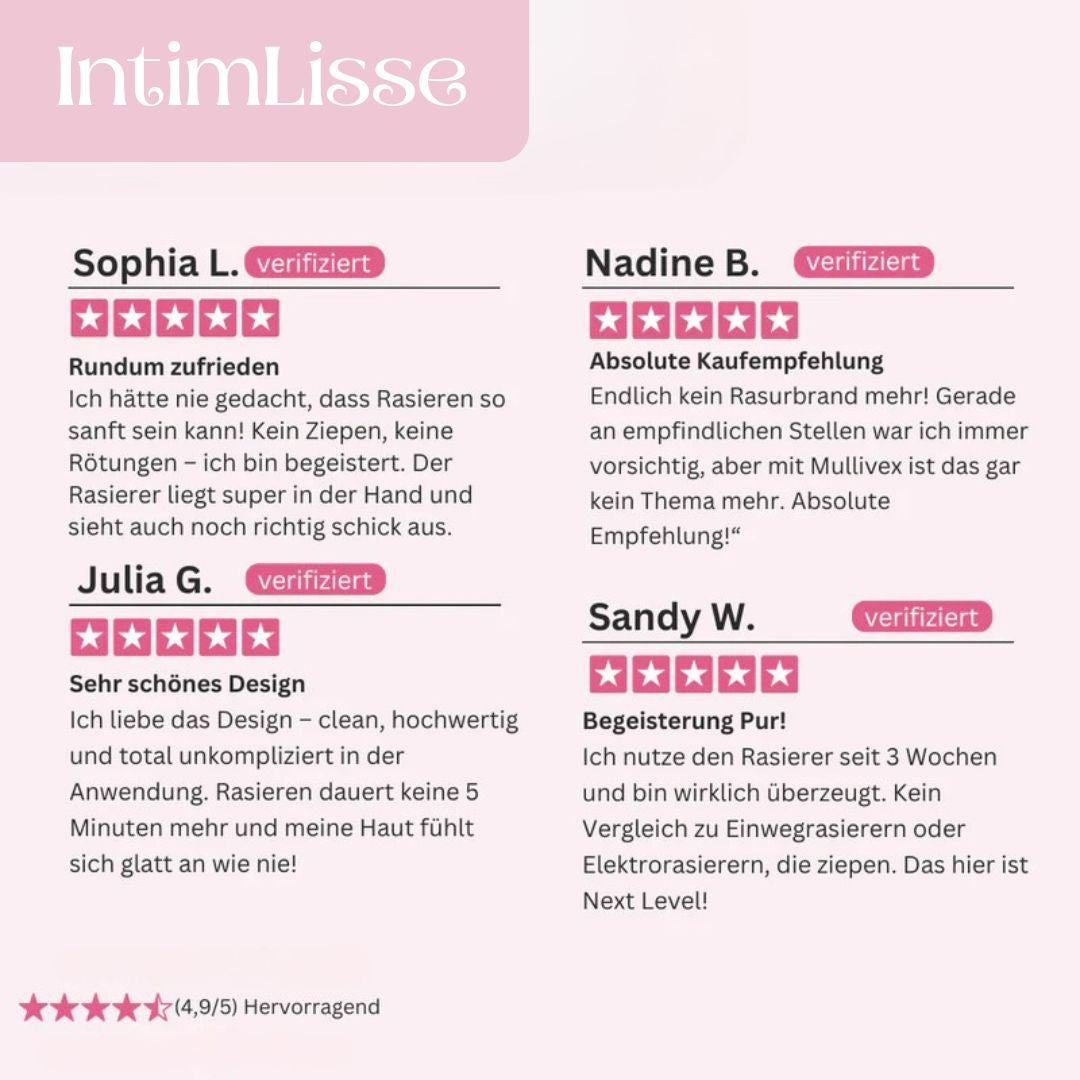 Intimrasierer Frauen | Elektrischer Rasierer für Damen | IntimLisse - sellene.de