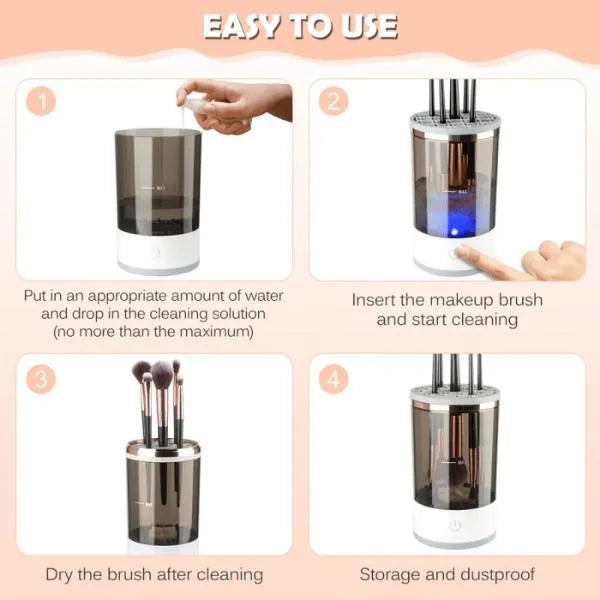 Pinselreiniger | Make Up Pinsel Reinigen | Elektrischer Pinselreiniger | PinselClean - sellene.de
