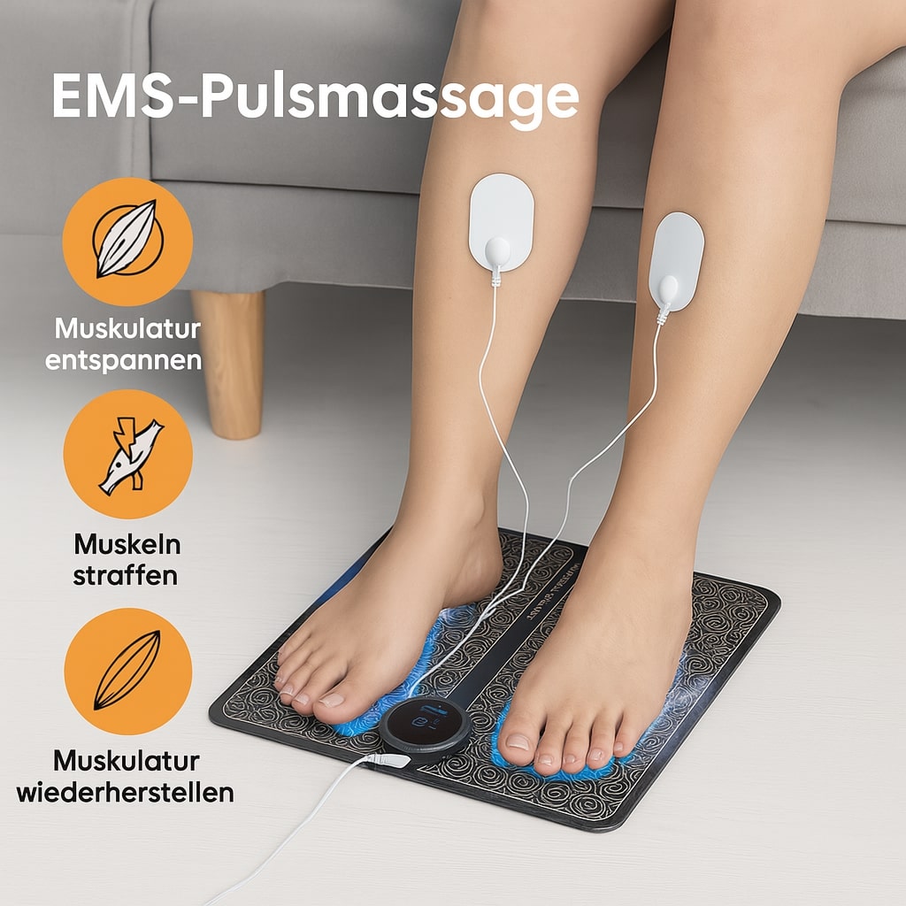 EMS-Fußmassagegerät für tiefe Entspannung | RelaxFuß - sellene.de