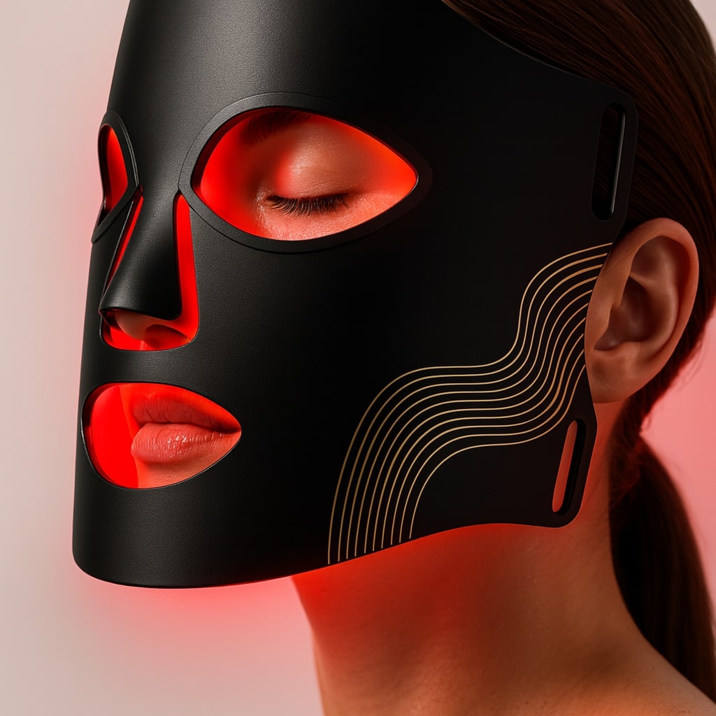 Rotlichtmaske | LED Gesichtsmaske | Haut Lichttherapie | HautGlow - sellene.de