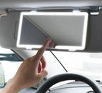 Schminkspiegel mit Licht für Auto | Beleuchteter Kosmetikspiegel | GlowVisor - sellene.de