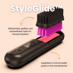 Glättbürste & Haarbürste elektrisch | Kabelloser Haarglätter für glattes Haar | StyleGlide - sellene.de