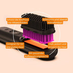 Glättbürste & Haarbürste elektrisch | Kabelloser Haarglätter für glattes Haar | StyleGlide - sellene.de