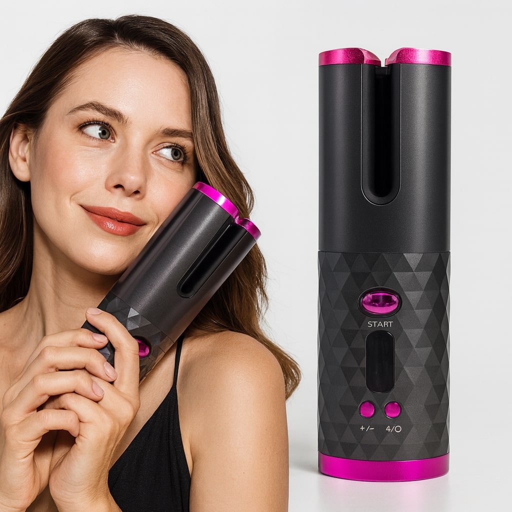 Automatischer Lockenstab | Kabelloser Lockendreher | Haarstyling Gerät | StyliWave - sellene.de